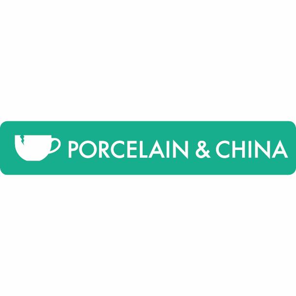 Piktogram Porcelain & China 16x3 cm Selvklæbende Lysegrøn