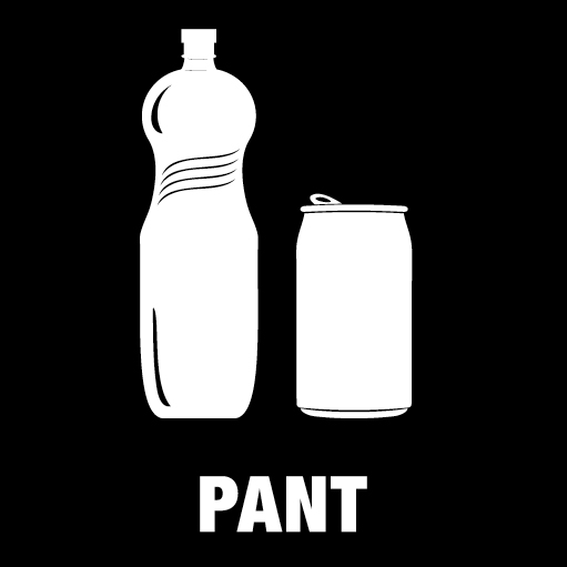 Piktogram Pant 15x15 cm Kontursnitt Hvit