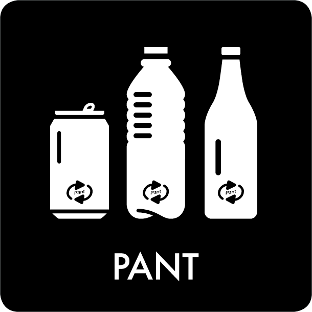 Piktogram Pant 12x12 cm Selvklebende Svart