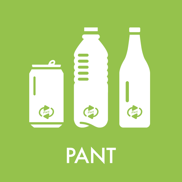 Piktogram Pant 12x12 cm Magnetisk Lysegrønn