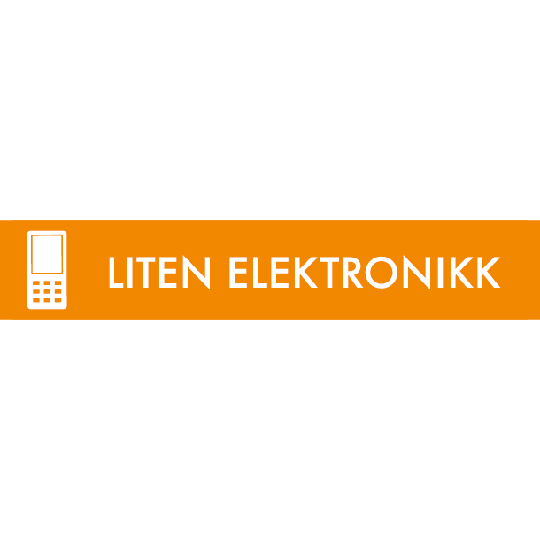 Piktogram Liten elektronikk 16x3 cm Magnetisk Oransje