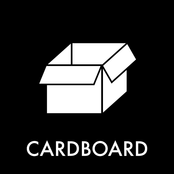 Piktogramm Cardboard 12x12 cm Magnetisch Schwarz