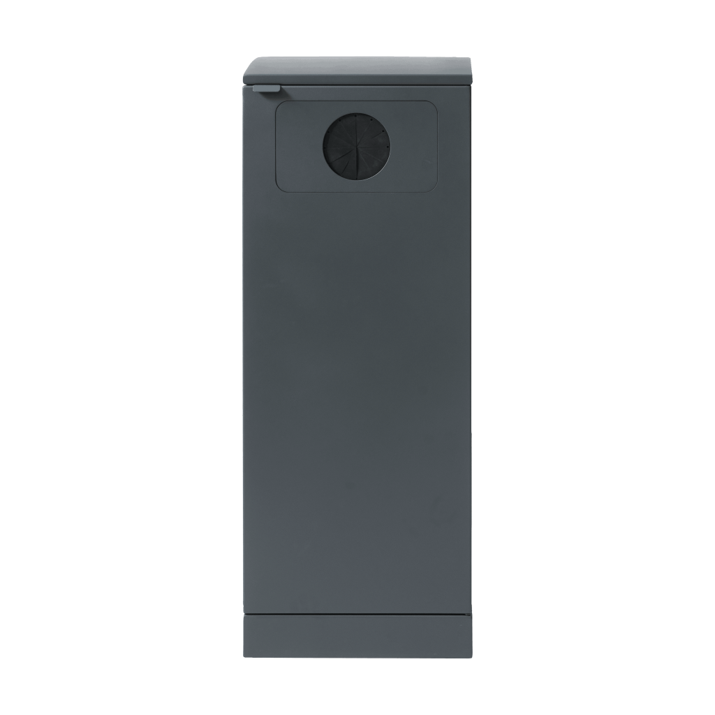 Bica Modell 620 Abfallbehälter 90 Liter Helles Anthrazit Flaschenöffnung