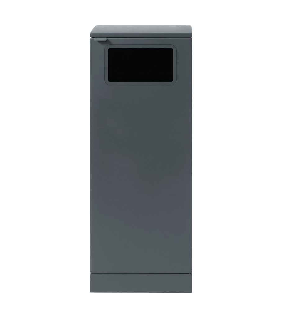 Bica Modell 621 Abfallbehälter 90 Liter Helles anthrazit Offen