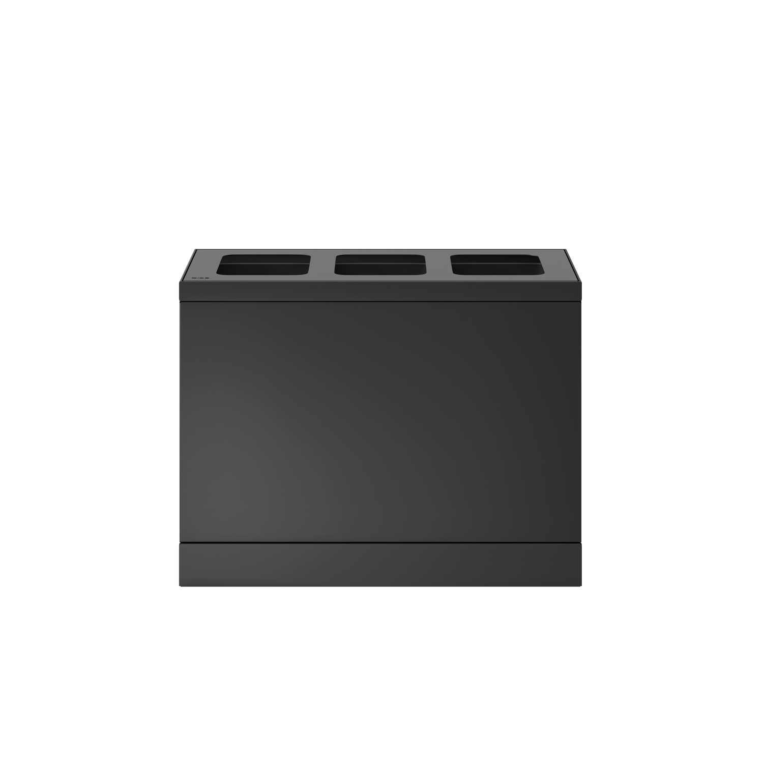 Bica Model 830 Avfallssortering 3x10 liter Åpne innkast Antrasitt