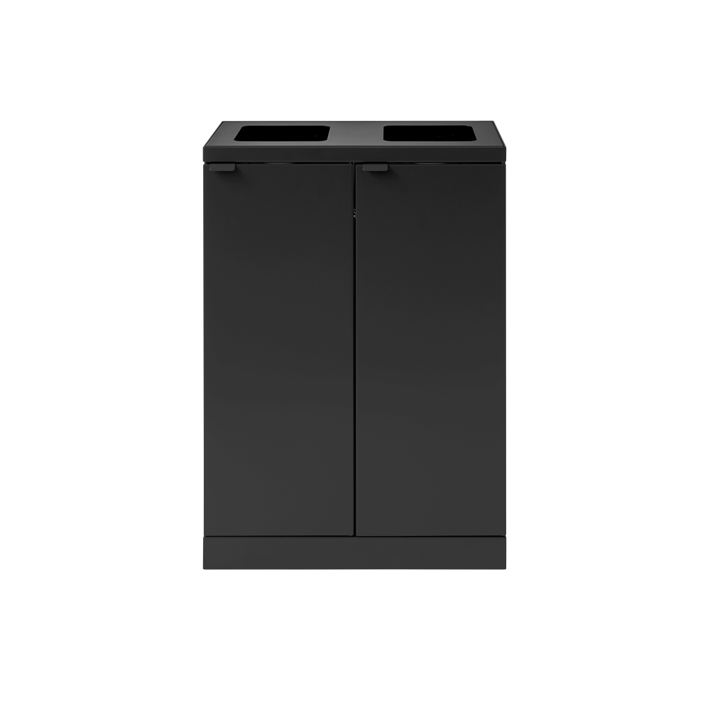 Bica Modell 867 Abfalltrennung 2x65 Liter Öffnungen offen