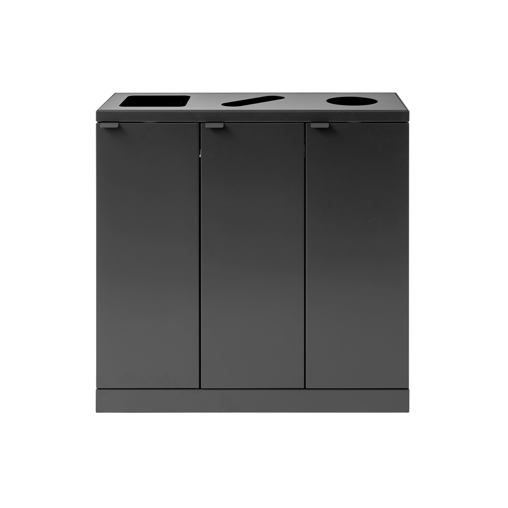 Bica Modell 869 Abfalltrennung 3x65 Liter Geformte Öffnungen