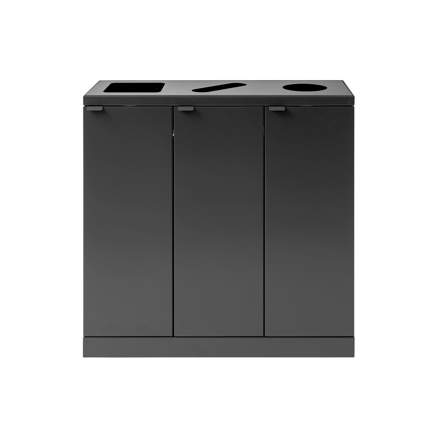 Bica Model 869 Avfallssortering 3x65 liter Formede innkast