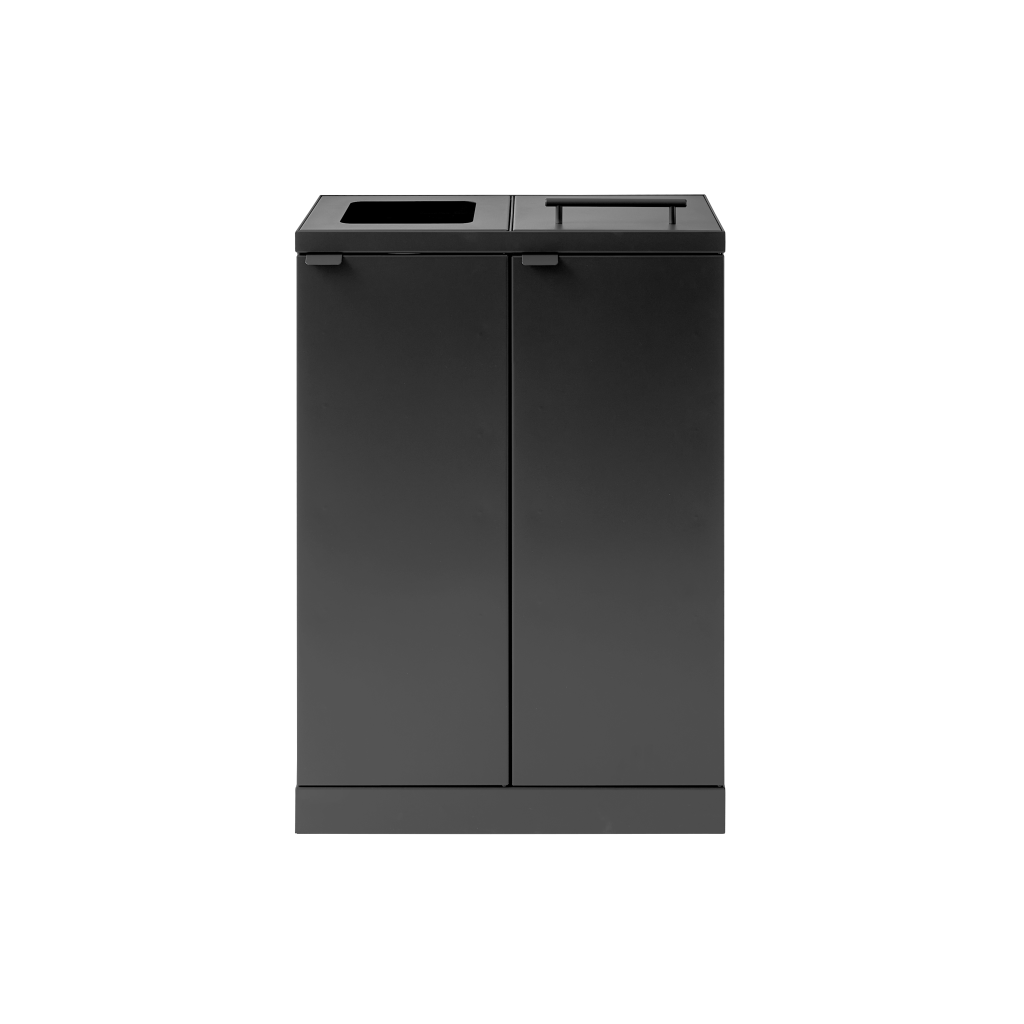 Bica Modell 874 Abfalltrennung 2x65 Liter Deckel/Öffnung offen