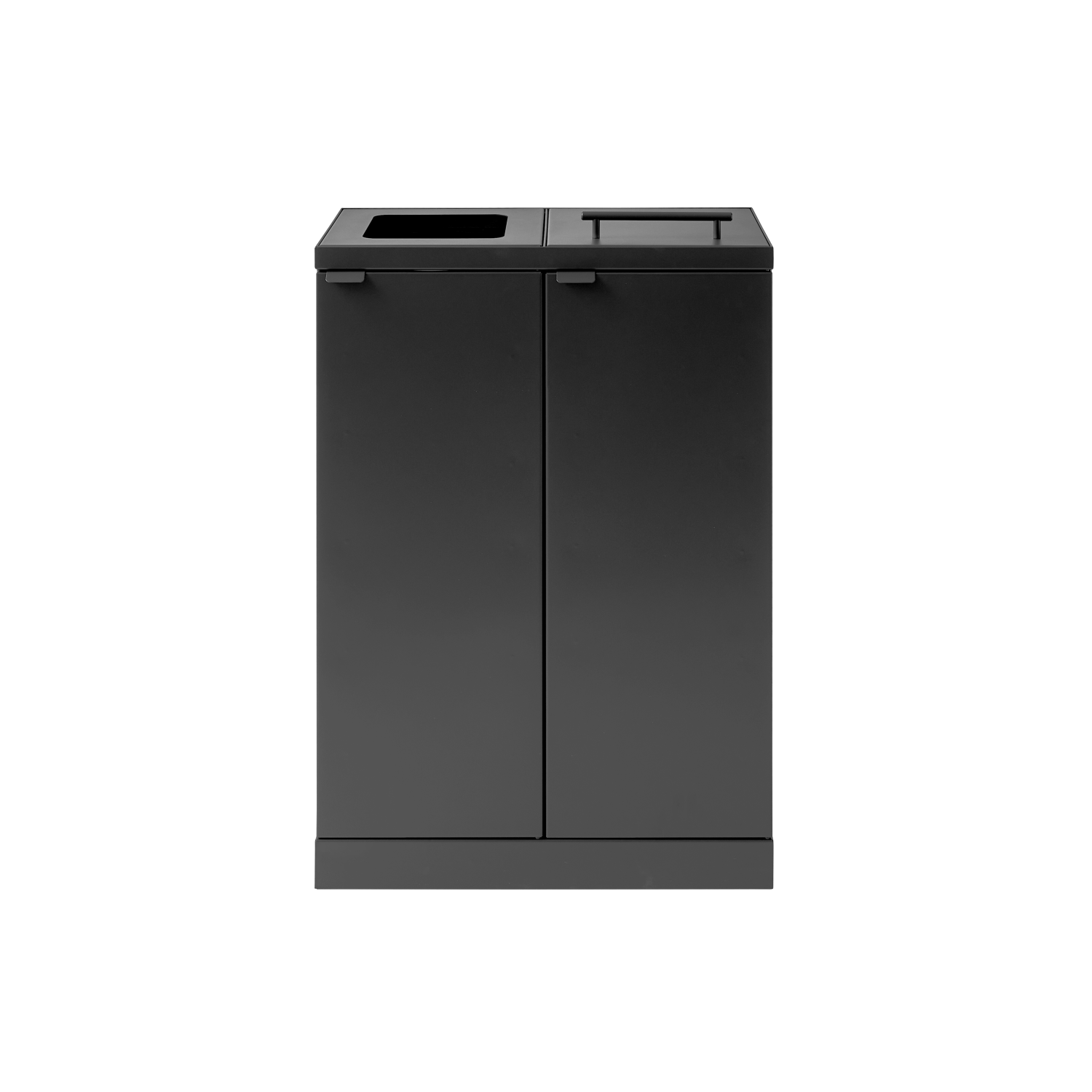 Bica Model 874 Avfallssortering 2x65 liter Løftelokk/åpnet innkast