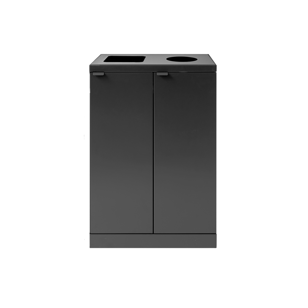 Bica Modell 884 Abfalltrennung 2x65 Liter Offener/runder Öffnung