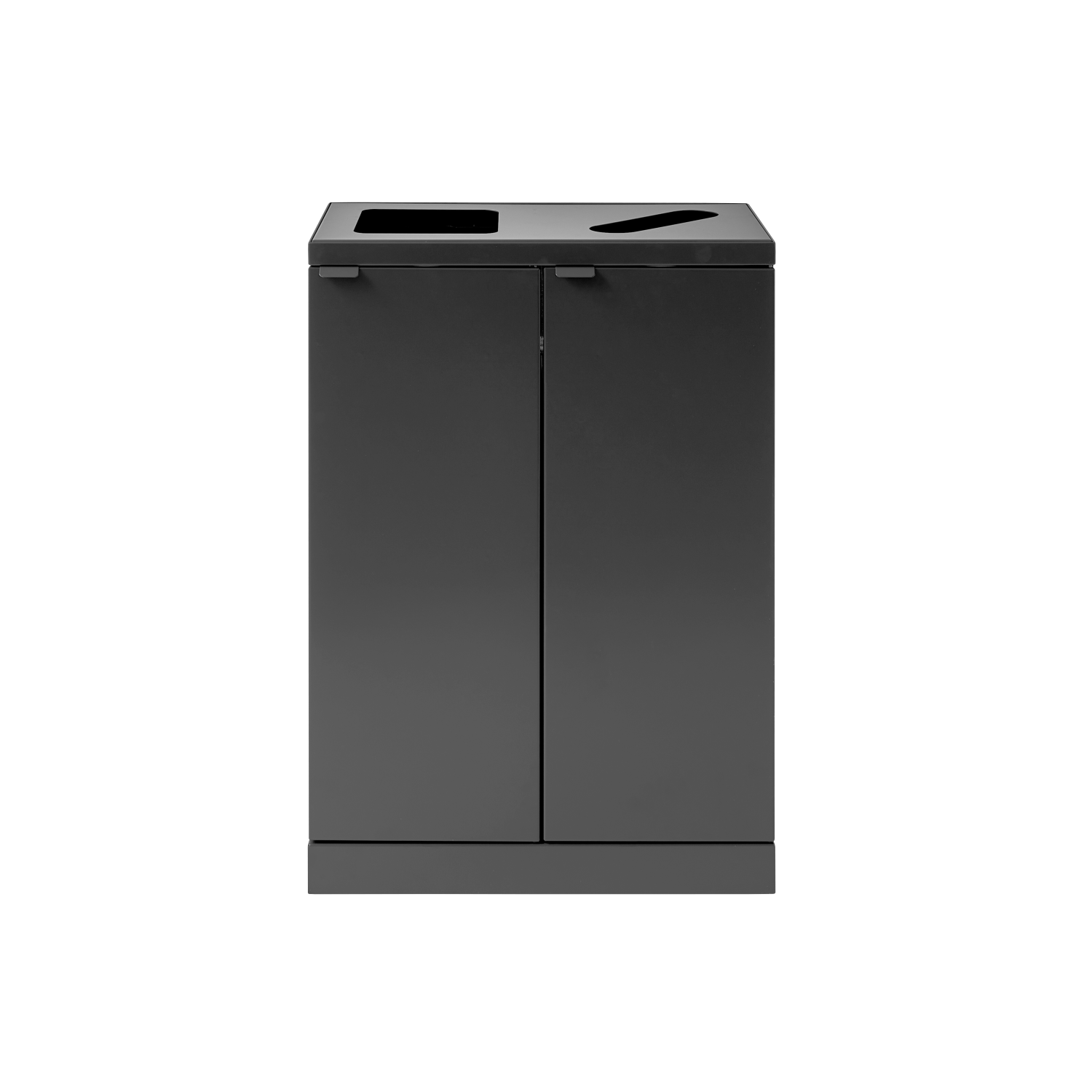 Bica Model 888 Avfallssortering 2x65 liter Åpen/papir innkast