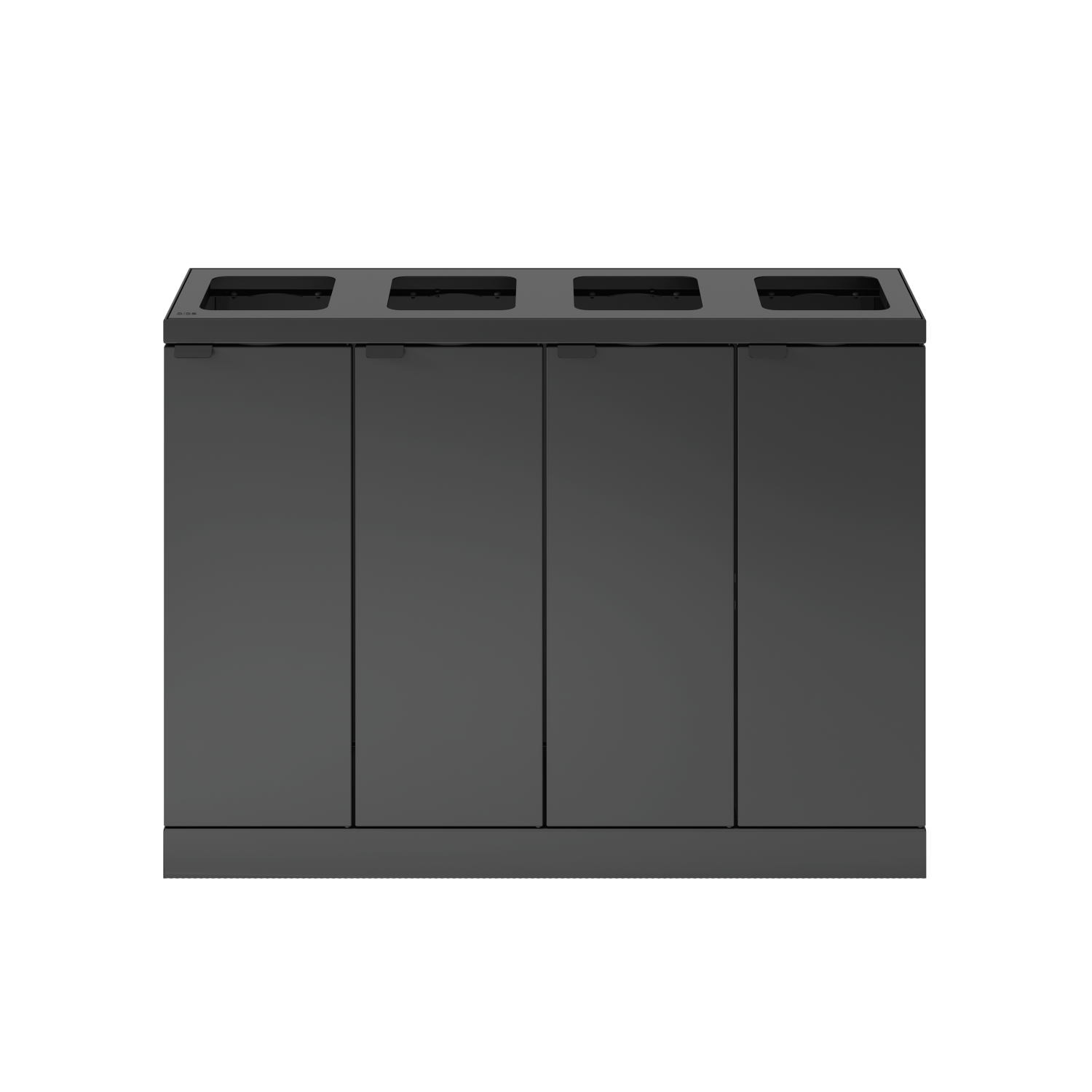 Bica Model 891 Avfallssortering 4x60 liter Åpne innkast