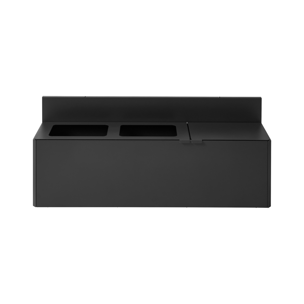 Bica Modell 911 Abfalltrennung 3x20 Liter Deckel/Wandmontage Antracit