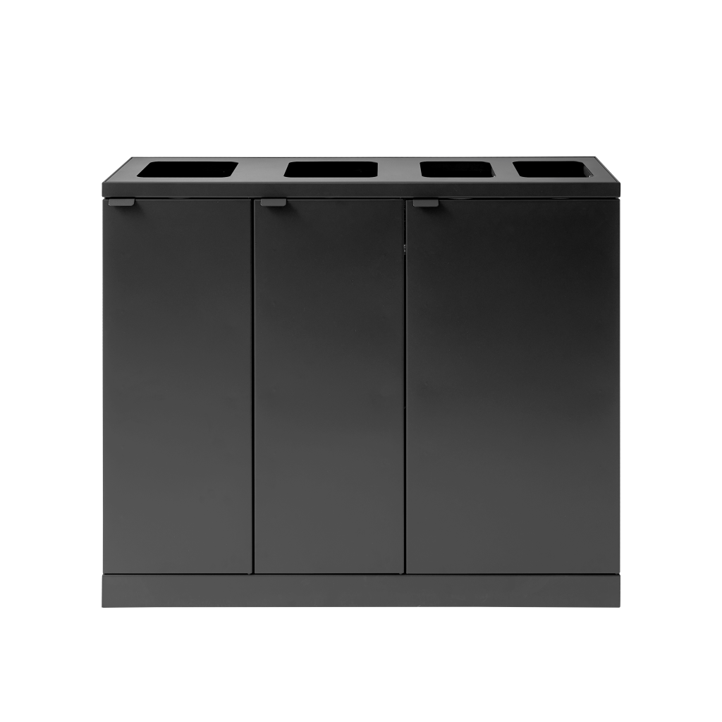 Bica Modell 950 Abfalltrennung 2x65 + 2x45 Liter Mit Regalen