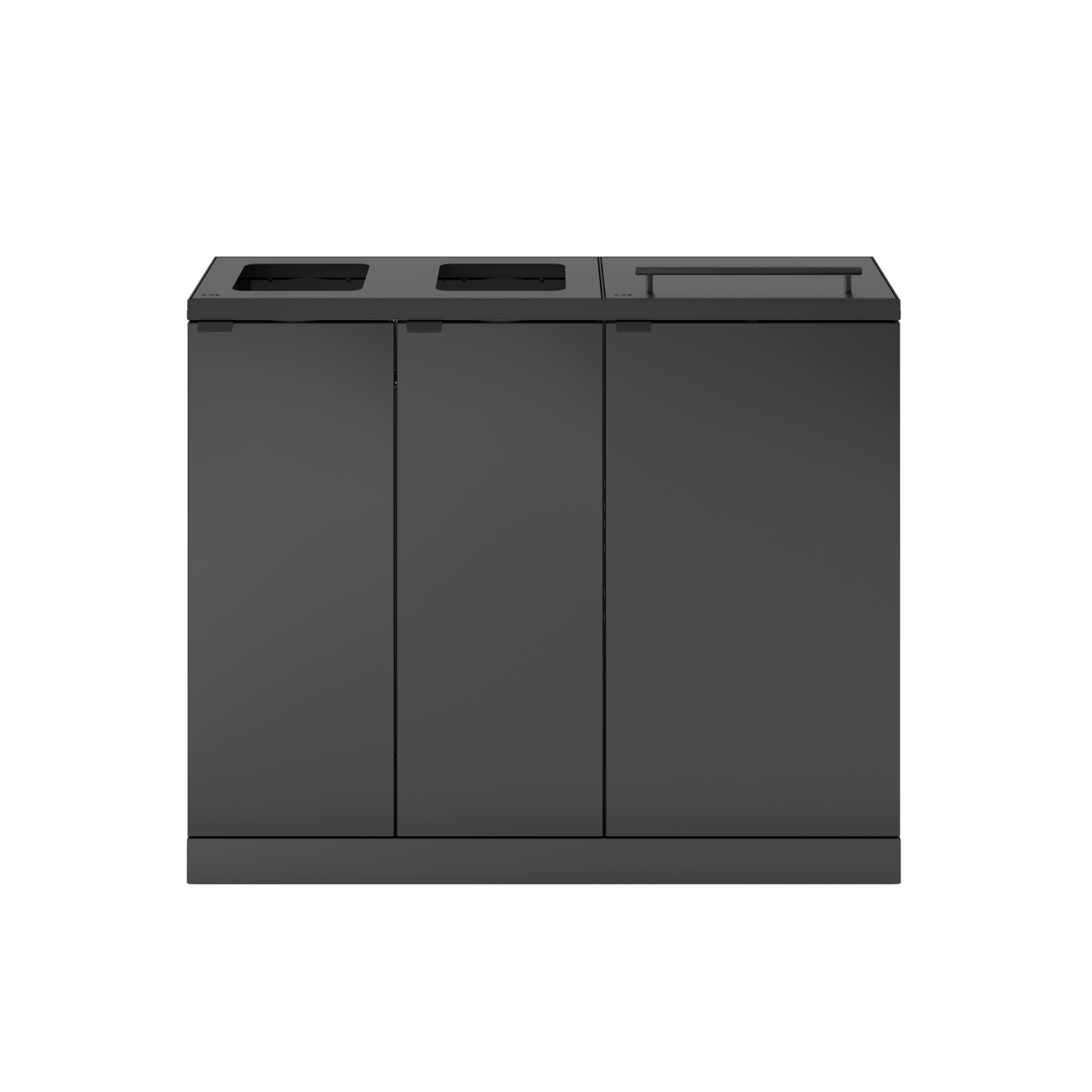 Bica Model 955 Avfallssortering 2x65 + 2x45 liter Med hyller og lokk