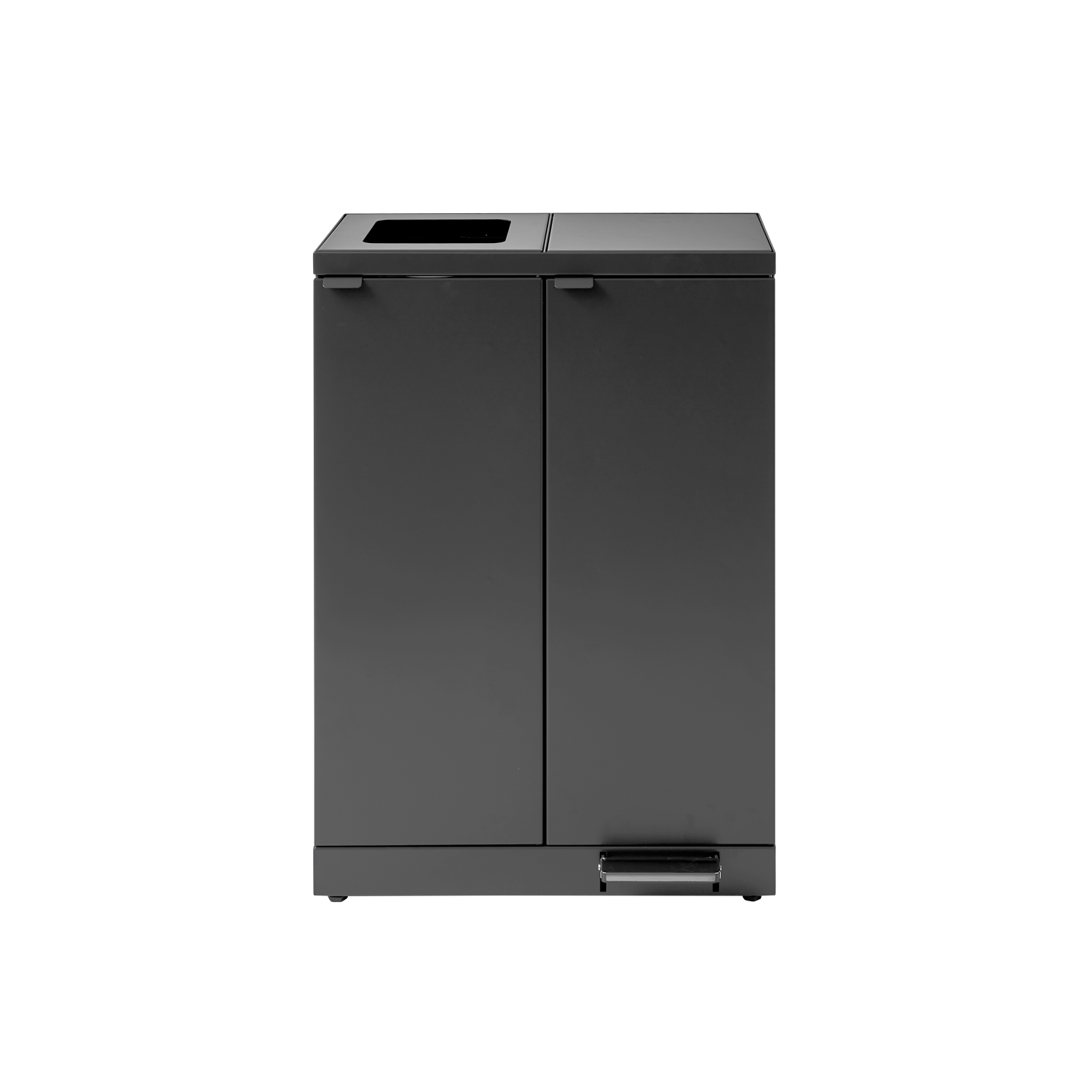 Bica Model 974 Avfallssortering 2x65 liter Fotpedal/åpent innkast