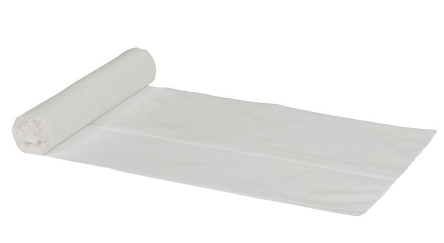 Plastikposer 15 liter LDPE, virgin Hvid