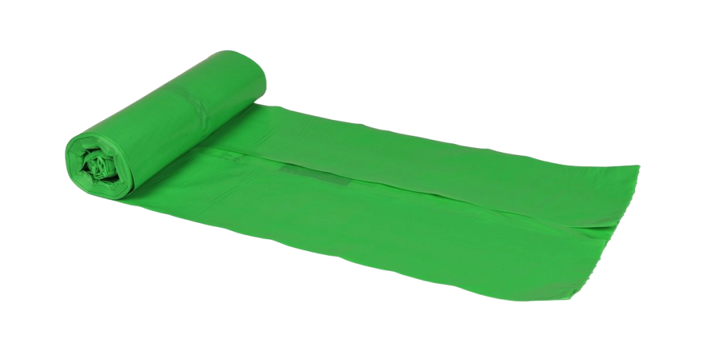 Plastikbeuteln 60 Liter LDPE, recycelt Grün