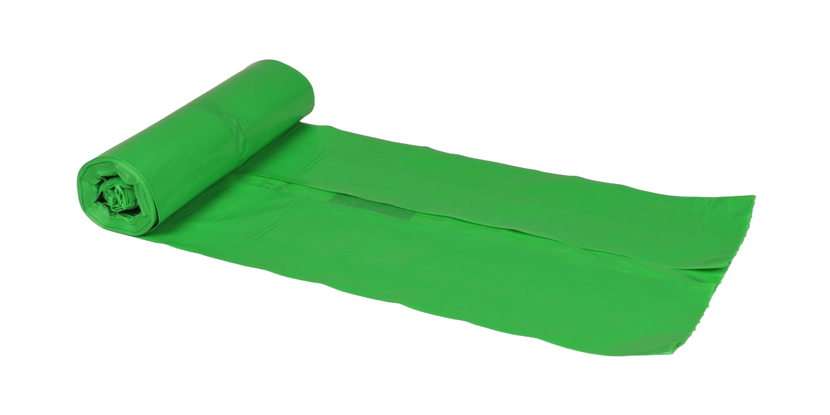 Plastikbeuteln 60 Liter LDPE, recycelt Grün