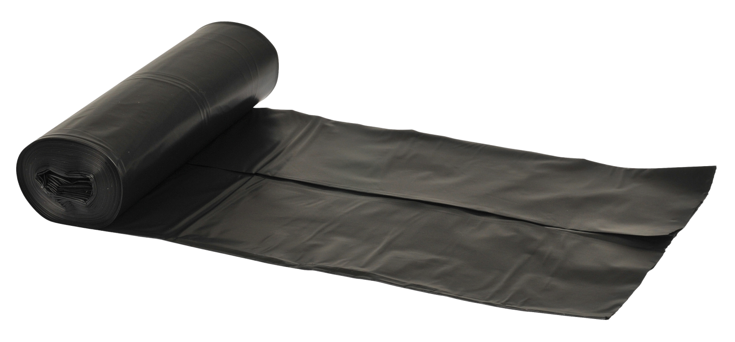Plastikbeuteln 60 Liter LDPE, recycelt Schwarz