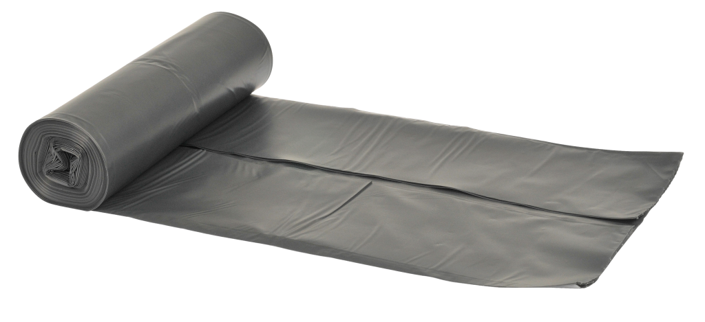 Plastikbeuteln 60 Liter LDPE, recycelt Grau