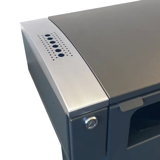 Bica Askebeger Model 710 For montering på avfallsbeholder Børstet stål