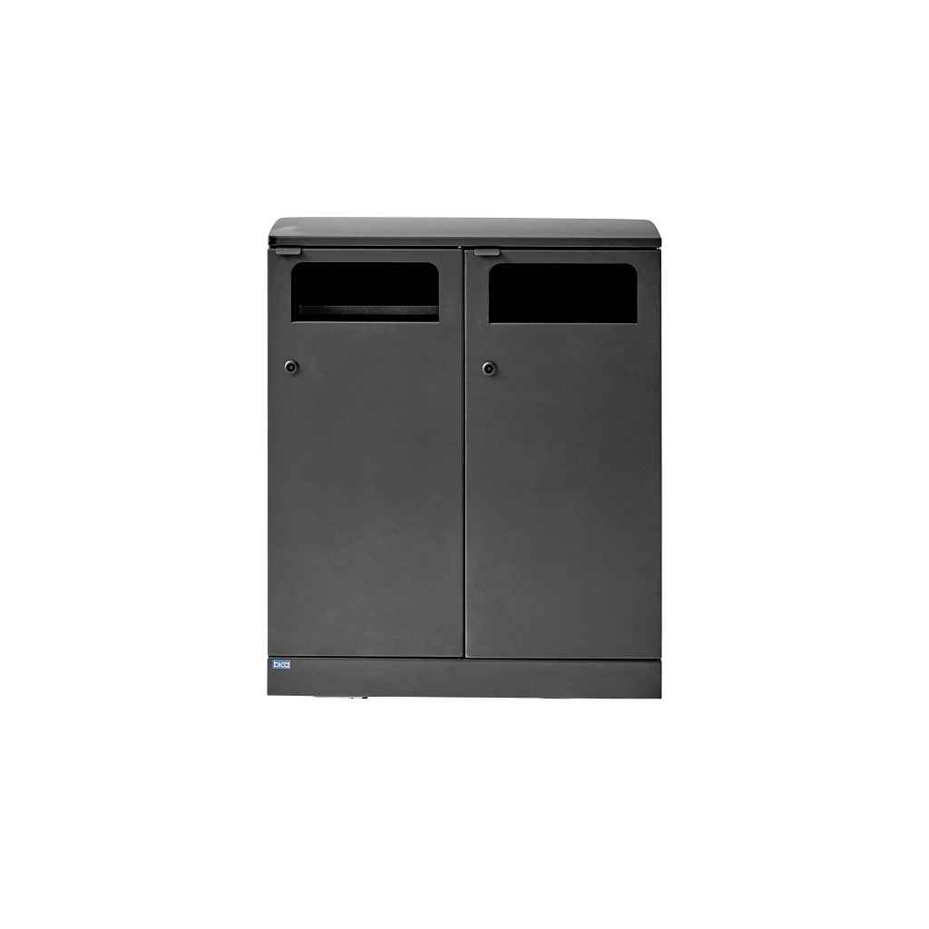 Bica Modell 712 Abfalltrennung 2x100 Liter Schwarz Anthrazit