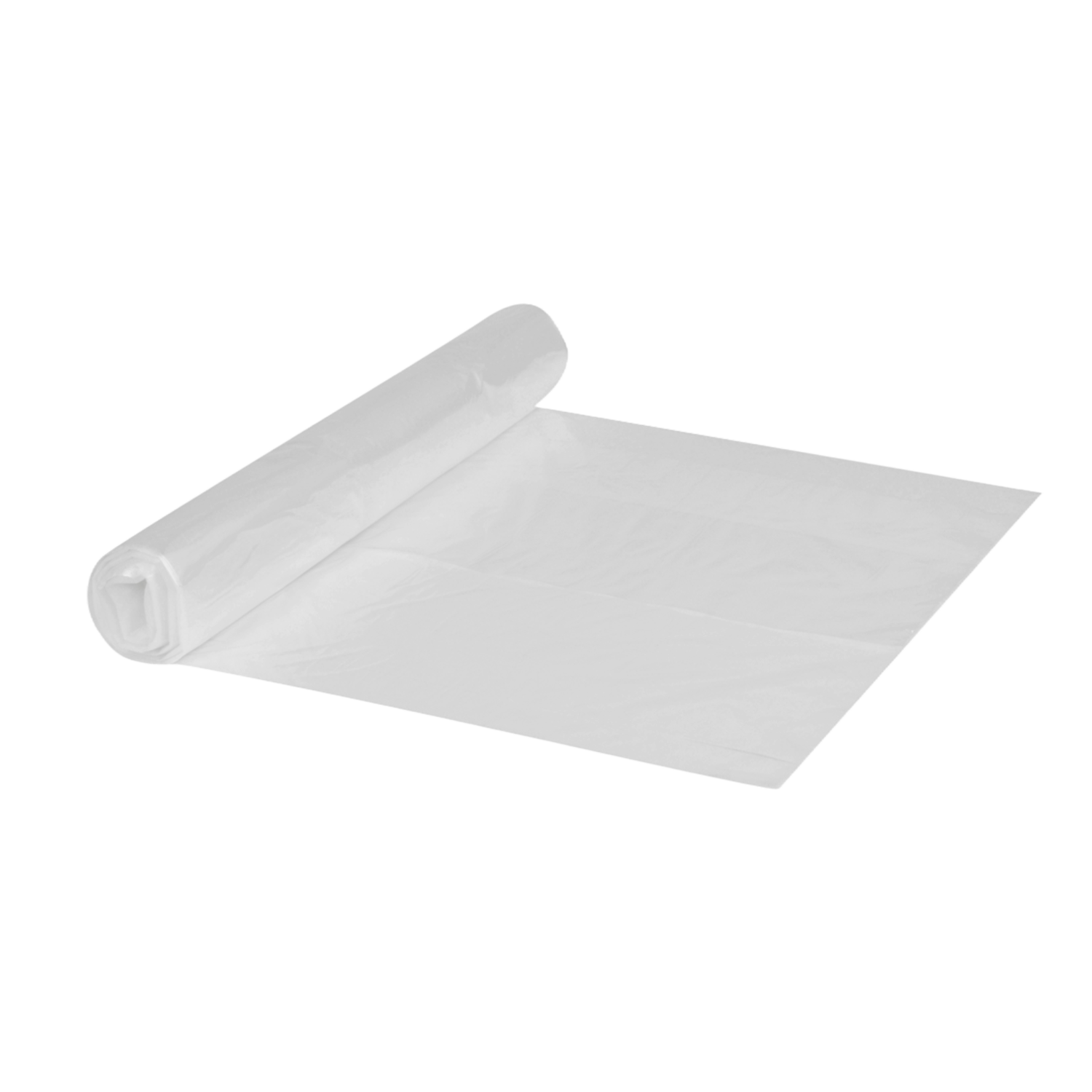 Plastic bags 40 ltr. LDPE, recycled Transparent