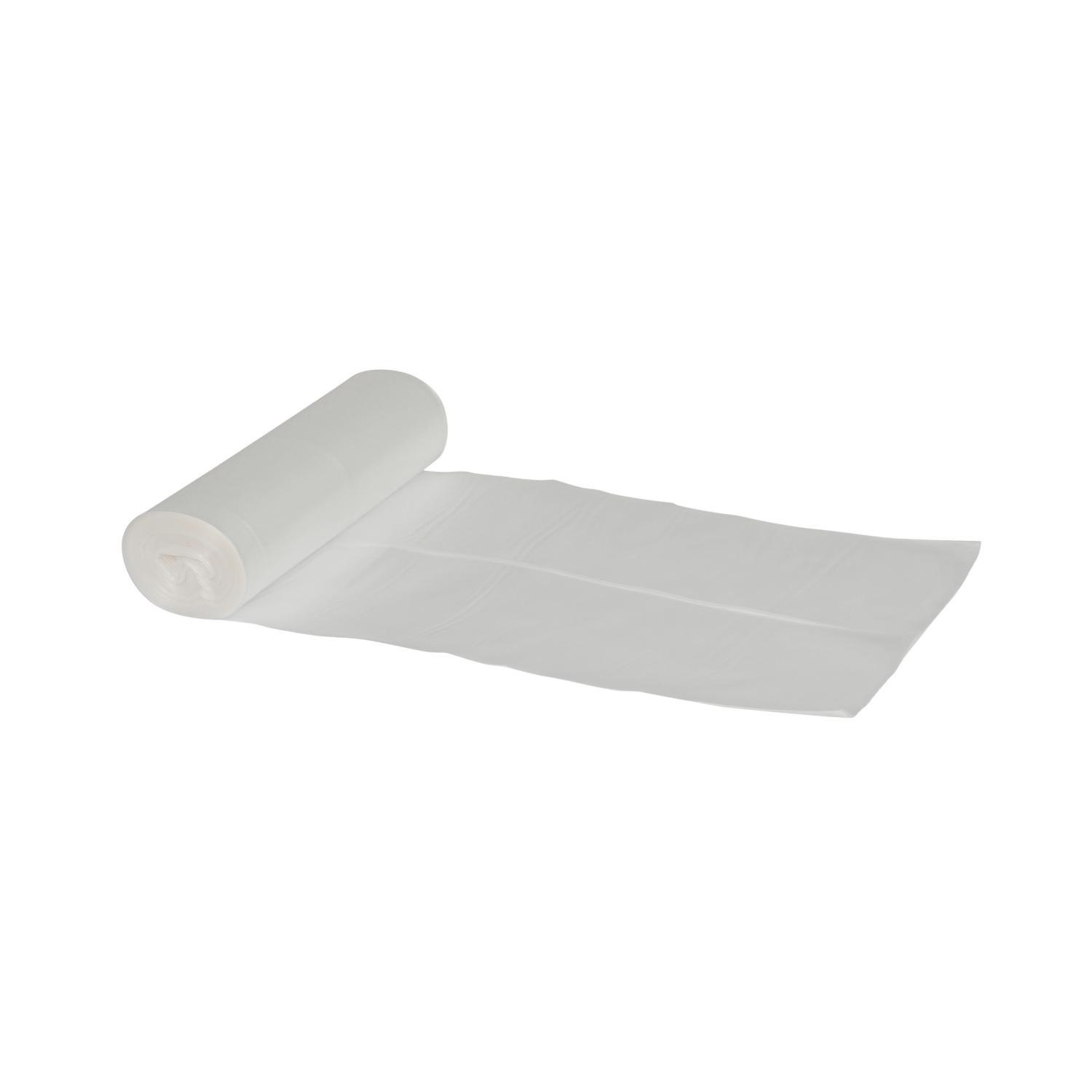 Plastic bags 60 ltr. LDPE, recycled Transparent