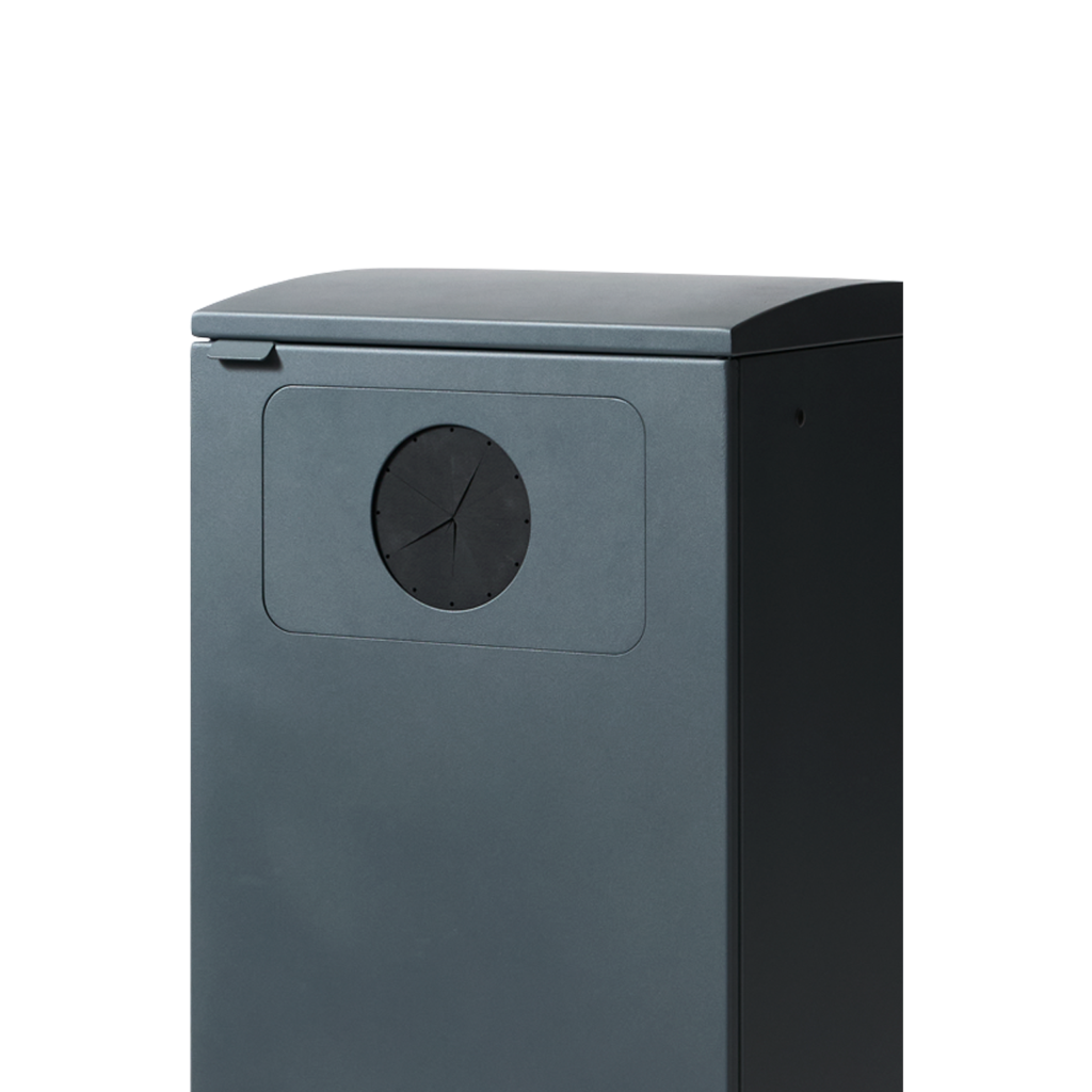 Bica Model 622 Waste bin 90 liters Light anthracite Double bottle input